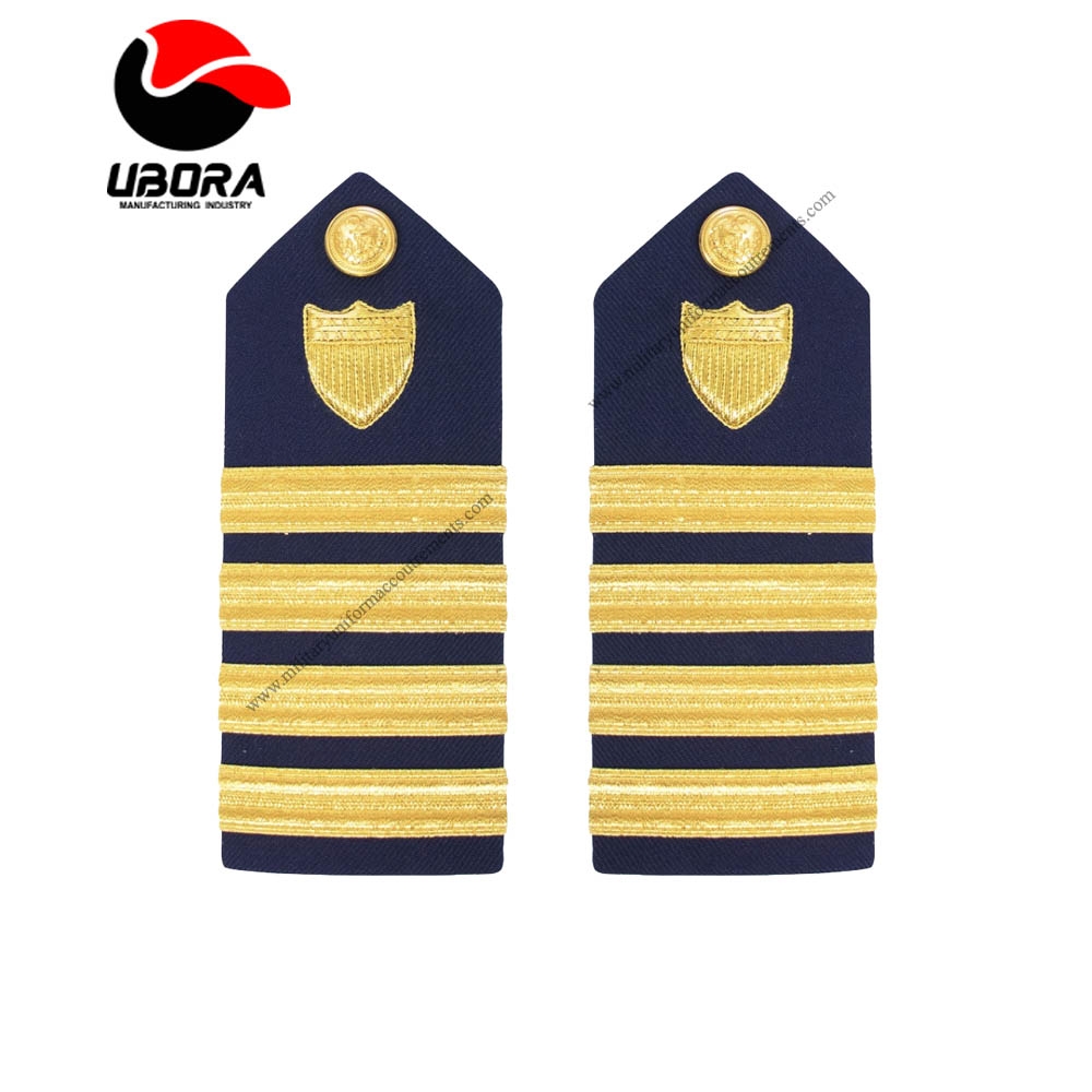 GENUINE U.S. COAST GUARD SHOULDER BOARD CAPTAIN  Ceremonial shoulder board, For Officer Gold